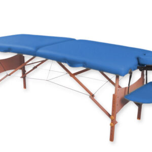 Camilla de Masaje Plegable de Madera de 2 Secciones con Altura Regulable 62–87 cm, Carga Máxima 227 kg – GIMA (Ref. GM44000, Negro)