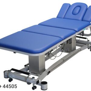Camilla de Tratamiento Eléctrica de 4 Secciones con Altura Regulable 48-89 cm, Carga Máx. 200 kg | GIMA 44531 | Azul