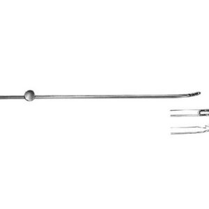 Cánula de aspiración Novak de acero inoxidable para ginecología · 23 cm · Ø 4 mm · GIMA (Ref. 26807)