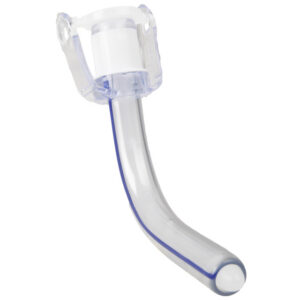 Cánula de traqueostomía sin manguito (uncuffed) GIMA Ø 5,0 mm – Tubo de traqueostomía sin balón en PVC de grado médico, estéril | Caja de 10 uds (Ref. 57673)