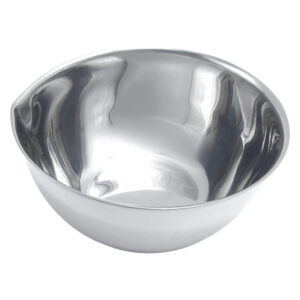 Cápsula Gallipot de Acero Inoxidable AISI 202 con Pico Vertedor 100 ml - 80x40 mm | GIMA Ref. 37852