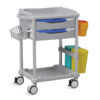 Carro de curas y tratamiento NEO Plus con tablero de cristal, 2 cajones con inserciones ABS y accesorios de serie | GIMA | Ref. GM45716