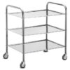 Carro Lancart Ter en Acero Inoxidable con 3 Estantes – 70x50xh80 cm | GIMA, Ref. 45813 (SKU GM45813)