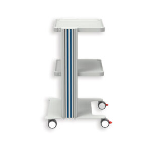 Carro Médico EASY CART GIMA con 2, 3 o 4 Bandejas 40x36 cm y Base – Estructura de Aluminio y Ruedas Gemelas Ø 65 mm (Ref. GM27880 / GM27881 / GM27882)