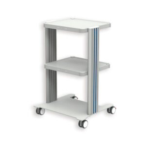 Carro Médico EASY CART GIMA con 2, 3 o 4 Bandejas 40x36 cm y Base – Estructura de Aluminio y Ruedas Gemelas Ø 65 mm (Ref. GM27880 / GM27881 / GM27882)