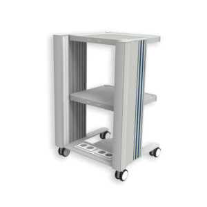 Carro Médico EASY POWER CART GIMA con Toma de Corriente y Pasacables | 2 o 3 Bandejas 40x36 cm | Ref. GM27883 / GM27886