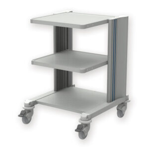 Carro Médico PRO CART de GIMA con 2 Bandejas de 50x50 cm y Base – Altura 80 cm (Ref. 27885) | SKU GM27885