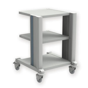 Carro Médico PRO CART de GIMA con 2 Bandejas de 50x50 cm y Base – Altura 80 cm (Ref. 27885) | SKU GM27885