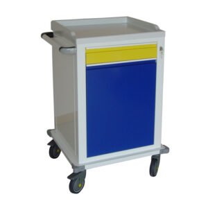 Carro Modular GIMA con 1 Cajón Pequeño y Compartimento con Balda – Acero Pintado, 67x63x104 cm (Ref. GM45603-F)