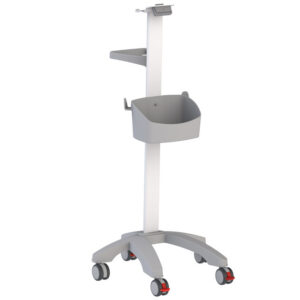 Carro para Monitor de Paciente y Ventilador con Placa Adaptadora (no incluida) – 5 Ruedas dobles, Carga 15 kg | GIMA Ref. 45760