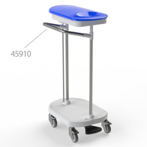Carro Portabolsa de Lencería con Apertura a Pedal GIMA | 1 Bolsa | Base ABS y Anillo de Nylon Reforzado con Fibra de Vidrio | Ref. GM45904