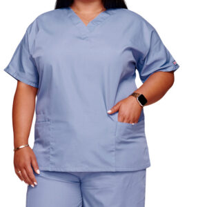 Casaca Sanitaria de Enfermería Cherokee ORIGINALS V-Neck Mujer – Poliéster 65% / Algodón 35%