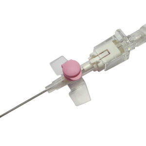 Catéter intravenoso de seguridad Terumo Surshield™ Versatus-WP 20G (1 × 32 mm) rosa, estéril – Ref. SR+DS2032PD | Caja 50 uds. (SKU GM37575)