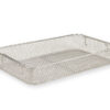 Cesta de alambre de acero inoxidable 405 x 255 mm, h 70 mm para contenedores de instrumental de esterilización – GIMA (Ref. 37307)