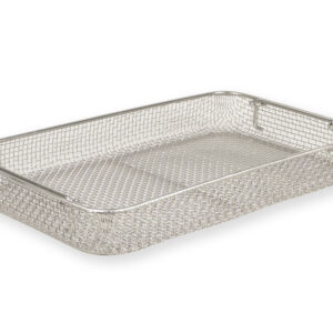 Cesta de alambre de acero inoxidable 405x255 mm, altura 50 mm, para contenedor de esterilización – GIMA (Ref. 37306)