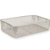 Cesta de alambre de acero inoxidable para contenedor de instrumental GIMA, 405x255 mm, altura 100 mm (Ref. 37308)