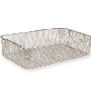 Cesta de alambre de acero inoxidable para contenedor de instrumental GIMA, 405x255 mm, altura 100 mm (Ref. 37308)