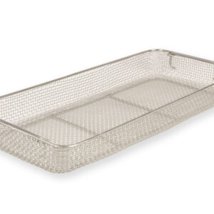 Cesta de rejilla de acero inoxidable para esterilización 540x255 mm, h 70 mm – GIMA (Ref. 37312)
