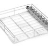 Cesta dental Tuttnauer GIMA con 8 soportes para instrumental (Ref. 35567) – 38,7 x 40,1 x 7,8 cm, accesorio opcional para lavado y desinfección