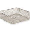 Cesta portainstrumental de acero inoxidable para contenedor de esterilización, 255×245 mm, altura 70 mm – GIMA (Ref. 37302)