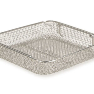 Cestillo de alambre de acero inoxidable para contenedor de esterilización 255x245 mm, h 50 mm - GIMA (Ref. 37301)