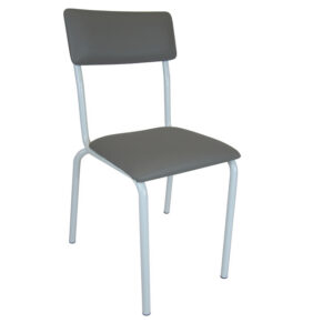 CHAIR - padded seat - grey