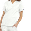 Chaqueta Uniforme Cherokee Originals V-Neck Top Blanco Talla XXS — Escote en pico, manga dolman, mujer