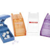 COLOUR PILL SPLITTER (3 white, 3 light blue, 3 lavender, 3 transp.orange)