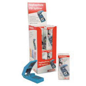 COLOUR PILL SPLITTER (3 white, 3 light blue, 3 lavender, 3 transp.orange) with display