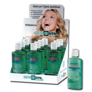 Colutorio Germoral Antibacteriano GIMA – Pack 12 x 300 ml con Expositor (Ref. 36655)