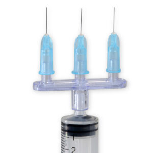 Conectores Multinyector MESO-RELLE GIMA sin aguja para Mesoterapia – 3 y 5 salidas, cono Luer, estériles EtO (Ref. GM23700, GM23701, GM23703)