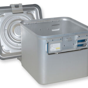 Contenedor de Esterilización Barrier System con Válvula y Fondo No Perforado – Gris (GIMA) | Ref. GM37150–GM37254