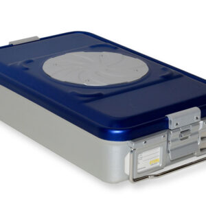 Contenedor de Esterilización Barrier System con Válvula y Fondo Perforado Azul – GIMA (Ref. GM37240)