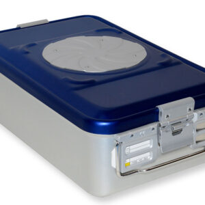 Contenedor de Esterilización Barrier System con Válvula y Fondo Perforado Azul – GIMA (Ref. GM37240)