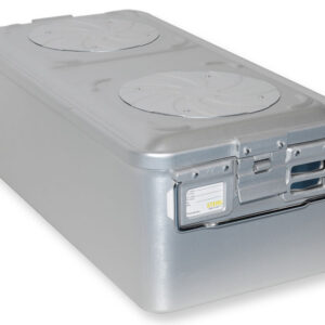 Contenedor de Esterilización Barrier System con Válvula y Fondo No Perforado – Gris (GIMA) | Ref. GM37150–GM37254