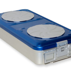Contenedor de Esterilización Barrier System con Válvula y Fondo Perforado Azul – GIMA (Ref. GM37240)