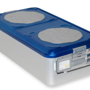 Contenedor de Esterilización Barrier System con Válvula y Fondo Perforado Azul – GIMA (Ref. GM37240)
