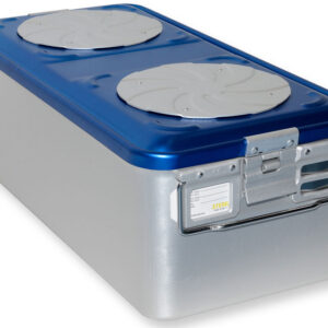 Contenedor de Esterilización Barrier System con Válvula y Fondo Perforado Azul – GIMA (Ref. GM37240)