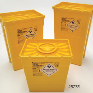 Contenedor de Residuos Hospitalarios GIMA SC Line – 30, 50 y 60 l · Tapa Simple o Doble · ISO 23907-1:2019