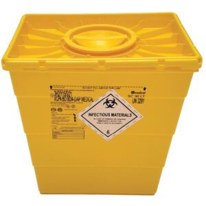 Contenedor de Residuos Hospitalarios GIMA SC Line – 30, 50 y 60 l · Tapa Simple o Doble · ISO 23907-1:2019