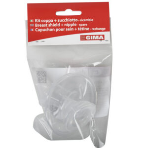 Copa de sacaleches + pezonera de recambio GIMA – Kit repuesto para sacaleches 41700 y 41701 (Ref. 41705)