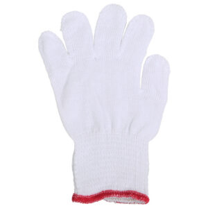 COTTON GLOVES size 6 - 6.5 - white - cuff