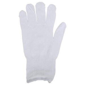 COTTON GLOVES size 8 - 8.5 - white - cuff
