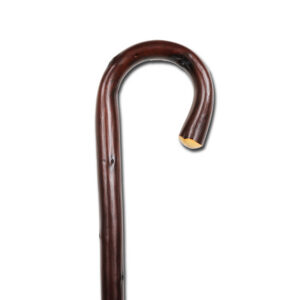 CROOK WOODEN STICK - chestnut