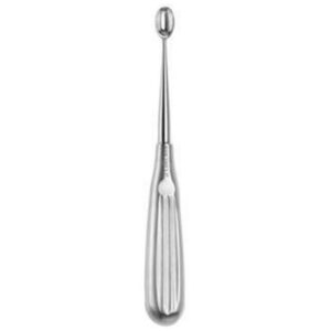 Cucharilla de Huesos Volkmann 17 cm con Cucharilla Cortante 3-5 mm | Instrumental Veterinario en Acero Inoxidable · GIMA 80056