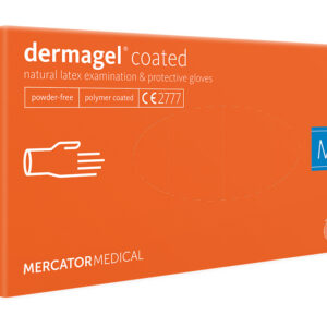 DERMAGEL LATEX GLOVES - POWDER FREE