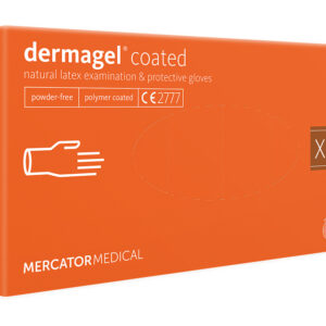 DERMAGEL LATEX GLOVES - POWDER FREE