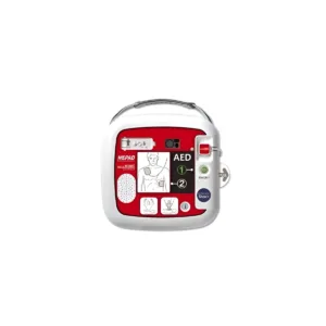 Desfibrilador externo automático modelo ME PAD con batería Li-Mn y accesorios estándar