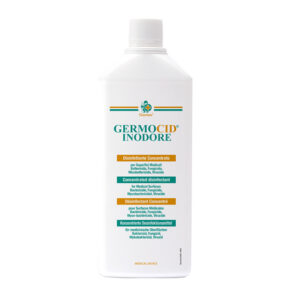 Desinfectante de Superficies GERMOCID INODORE GIMA – Solución Concentrada Detergente-Desinfectante Inodora, Botella 1 l | Producto Sanitario Clase IIa (Ref. GM36664)