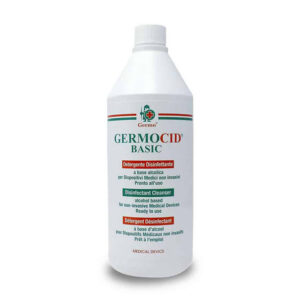 Detergente Desinfectante GERMOCID BASIC 750 ml (Caja de 12 uds., Sin Vaporizador) – Dispositivo Médico Clase IIa para Superficies y Dispositivos No Invasivos | Ref. 36610 | GIMA